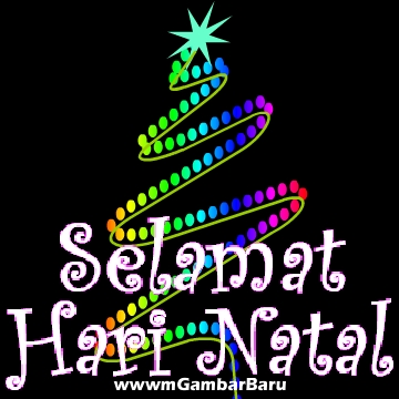 Siluet Pohon Natal penuh warna - Gambar Profile