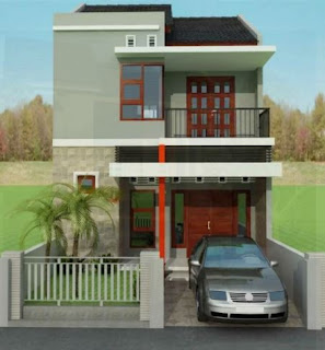Model Rumah Tropis Minimalis 2 Lantai Tampak Depan Terbaru