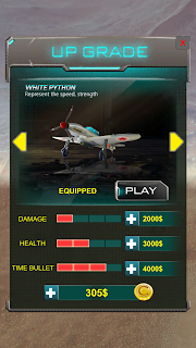 Sky War Character Select and Upgrade