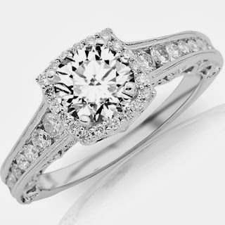 1.75 Carat Round Cut Designer Halo Channel Set Round Diamond Engagement Ring with Milgrain (K Color, I2 Clarity)