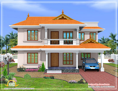 A Nice Kerala style sloped roof house - 2350 Sq. Ft. | Indian Home ...