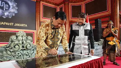 Prabowo Apresiasi Hendropriyono Bangun Replika Kraton Majapahit, Bentuk Penghormatan Budaya