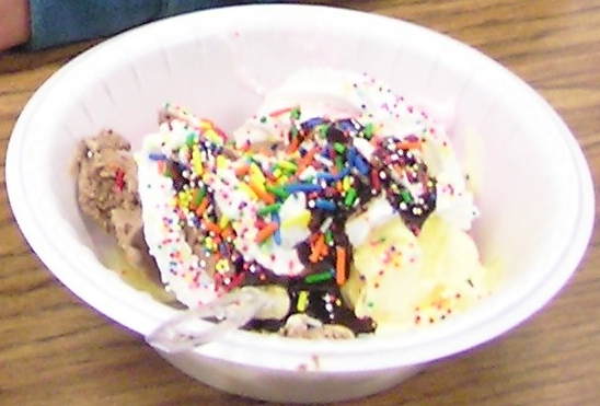 Ice cream sundae multiplication celebration from Light Bulbs and Laughter