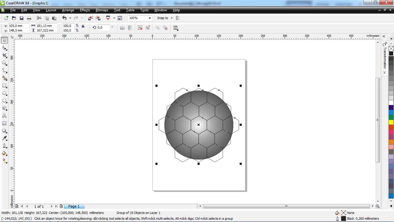 Cara Mudah Membuat Bola Sepakbola Dengan CorelDraw Belajar Grafis