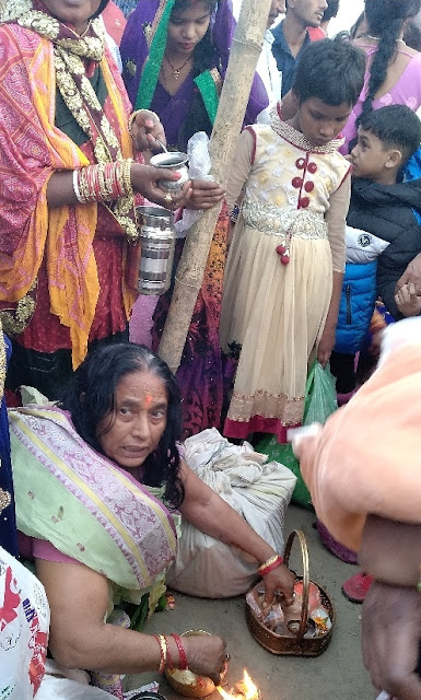 Last day of Chhath worship at Ganga Ghat