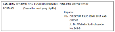  kembali saya bakal memperlihatkan isu terkait penerimaan pegawai Non PNS BLUD Pengumuman Penerimaan Pegawai Non PNS BLUD RSUD Ibnu Sina Kabupaten Gresik