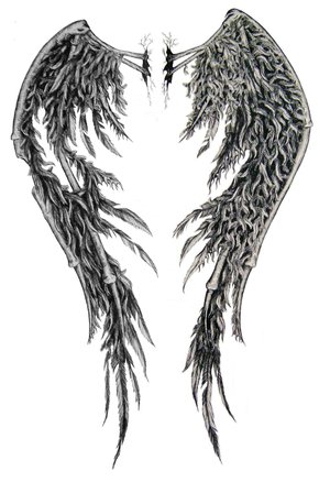 Angle Wings Tattoo Design Sketches 1