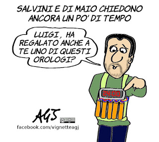 salvini, di maio, maggioranza, governo, mattarella, politica, vignetta, satira