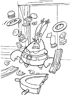 spongebob coloring pages, cartoon coloring pages