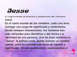 significado del nombre Jesse