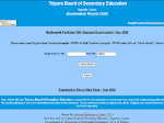 Tripura Class 10th Result has been Declared, See Result Link