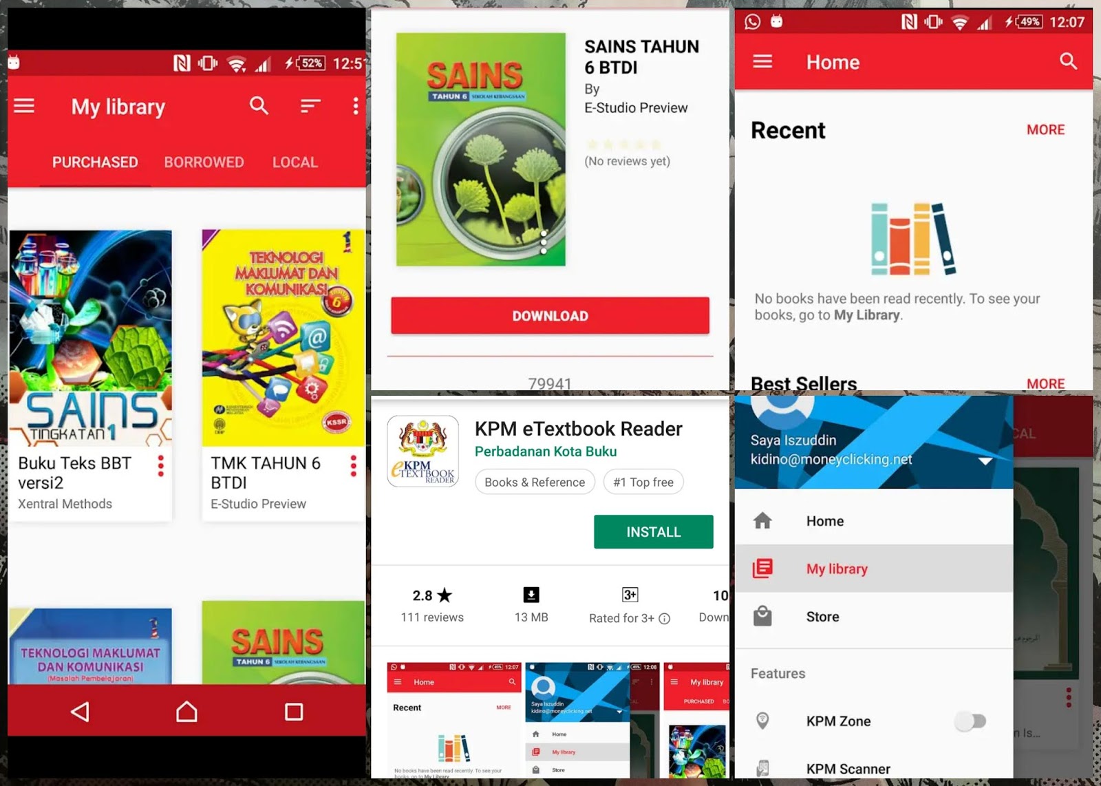 Muat Turun KPM eTextbook Reader di telefon bimbit - Cikgu 