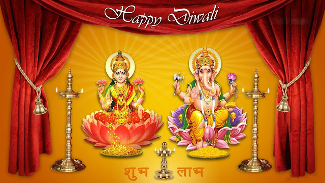 Happy Diwali 2017 Wallpapers lord ganesh and lakshmi devi