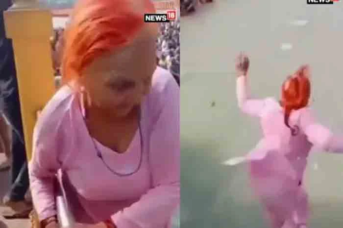 Holy Dip: 70-Year-old Woman Dives from Bridge into Ganga River in Heart-stopping Video, New Delhi, News, Video, River, Social Media, National