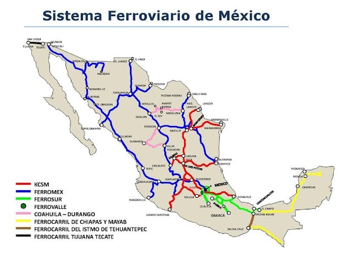 Lanza SCT nuevo mapa digital del Sistema Ferroviario Mexicano