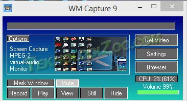 bagaimana merekam layar dengan wm capture