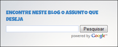 pesquisa no blog