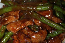 Black Pepper Beef with Green Beans