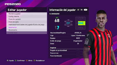 PES 2020 Faces Hicham Boudaoui by TiiToo