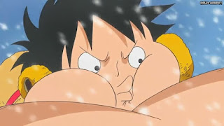 ワンピースアニメ パンクハザード編 593話 ルフィ ゴムゴムのお礼砲 ファイア Monkey D. Luffy | ONE PIECE Episode 593