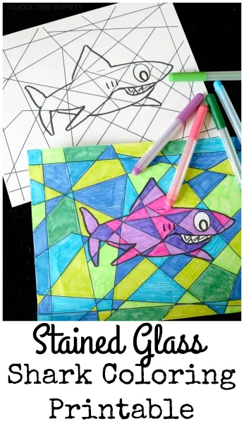 shark coloring page