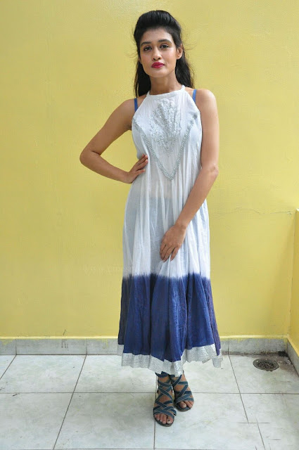 Kimaya Bhattacharya in White Long Kurti Dress