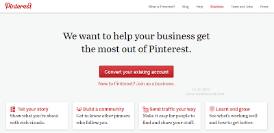 chuyển đổi tài khoản Pinterest thành trang doanh nghiệp