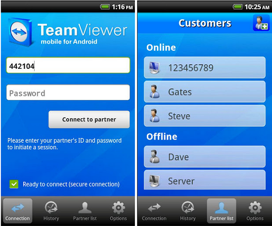 ... Control any computer from your Android device - Teamviewer for Android