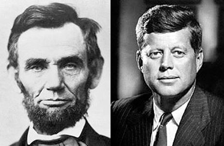 Assassinated American Presidents Abraham Lincoln And John F. Kennedy