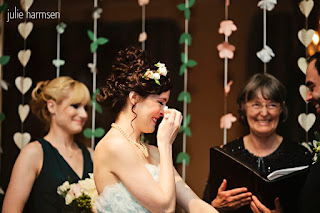 Neal and Darcie's wedding ceremony at the Sunset Club - Patricia Stimac, Seattle Wedding Officiant