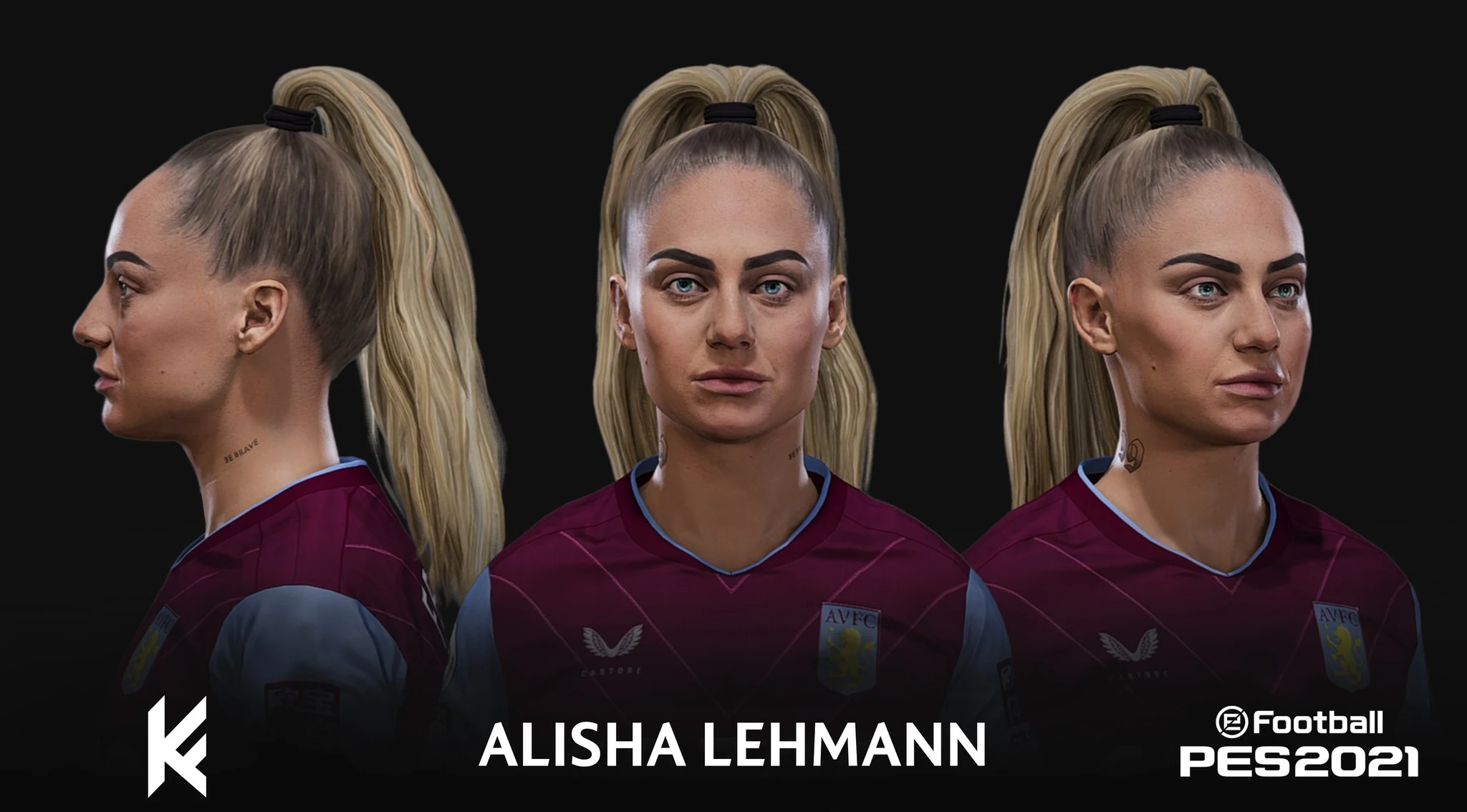 PES 2021 Alisha Lehmann Face