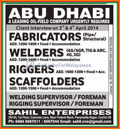 Abudhabi Oil & Field Company Job Vacancies
