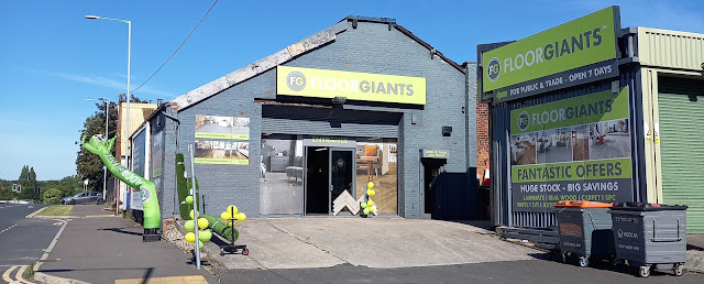 A wacky waving inflatable arm-flailing tube man in Stockport