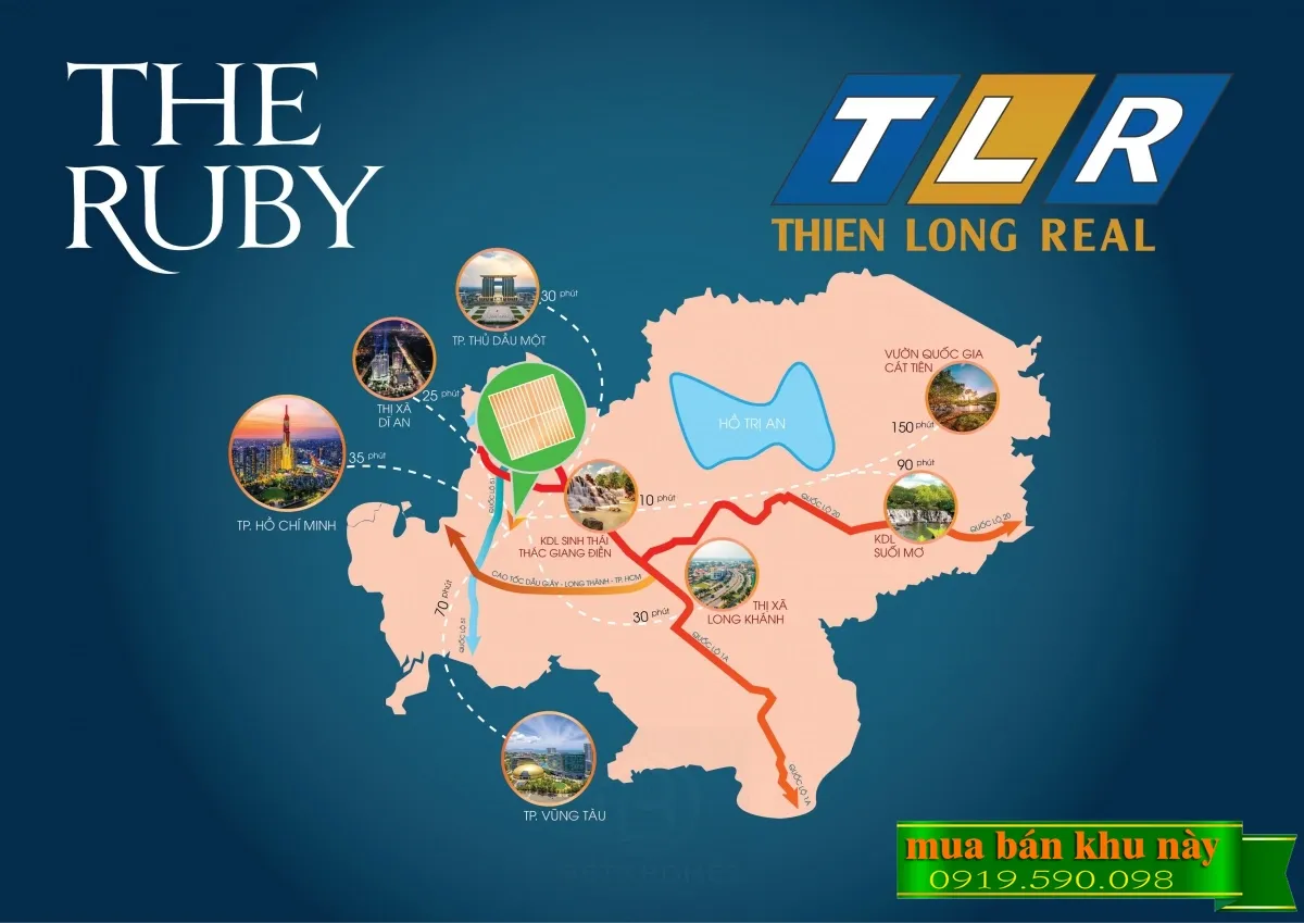 Vị trí dự án Khu dân cư The Ruby Tam Phước