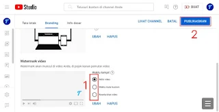 6. Cara Menambahkan Watermark di Video YouTube Secara Otomatis
