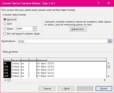 Excel Split Cells by Text to Column Option