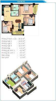 Căn hộ Phú Thạnh Y2 90m2