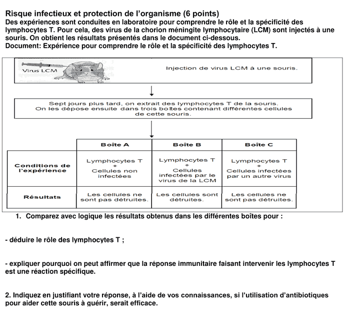 examen regional svt 3ème année collège maroc