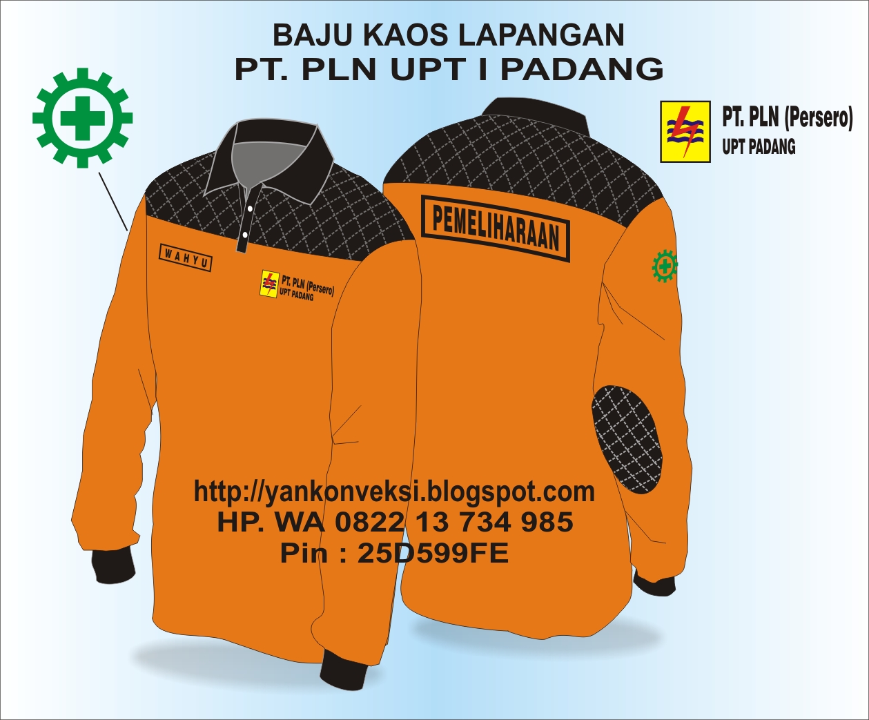 BAJU KAOS LAPANGAN PT PLN