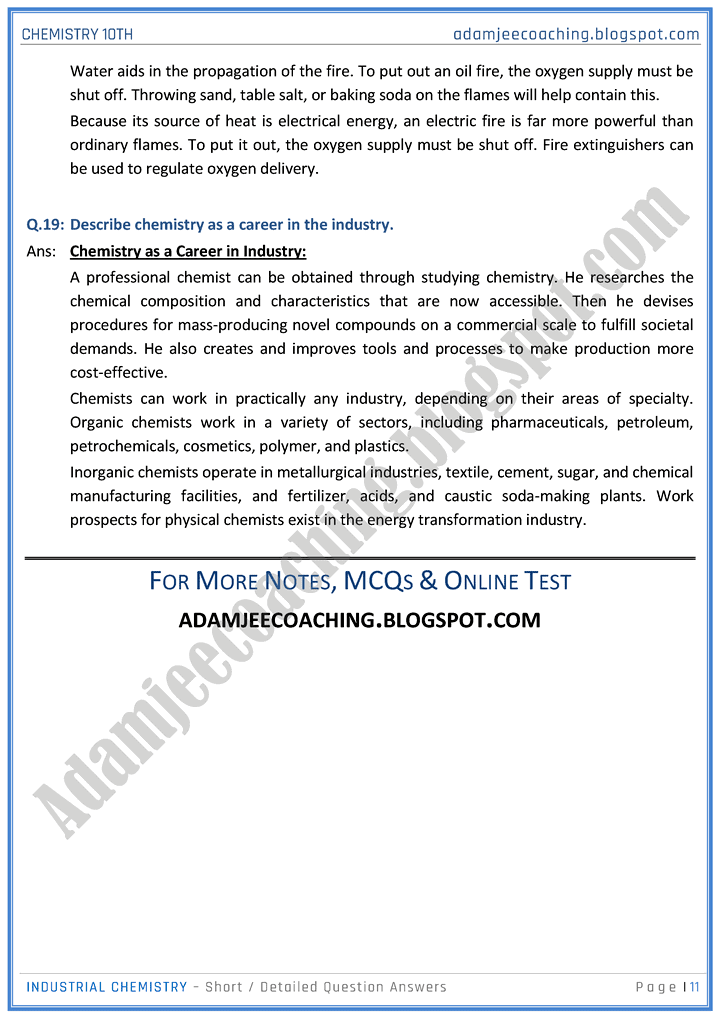 industrial-chemistry-short-and-detailed-question-answers-chemistry-10th