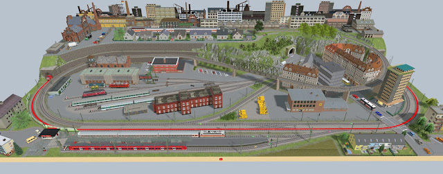 Kato Unitrack Stadtanlage Spur N Fahrmöglichkeit 4