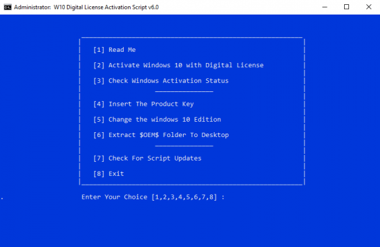 Windows 10 Digital License Activation Script 6 0 Free Direct Free