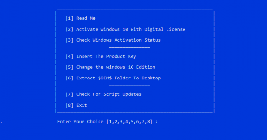 Windows 10 Digital License Activation Script 6 0 Free Direct Free