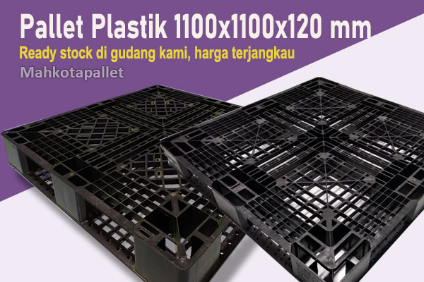 Pallet Plastik Cargo Ukuran 1100x1100x120 mm Ringan untuk Ekspor dan Pengiriman