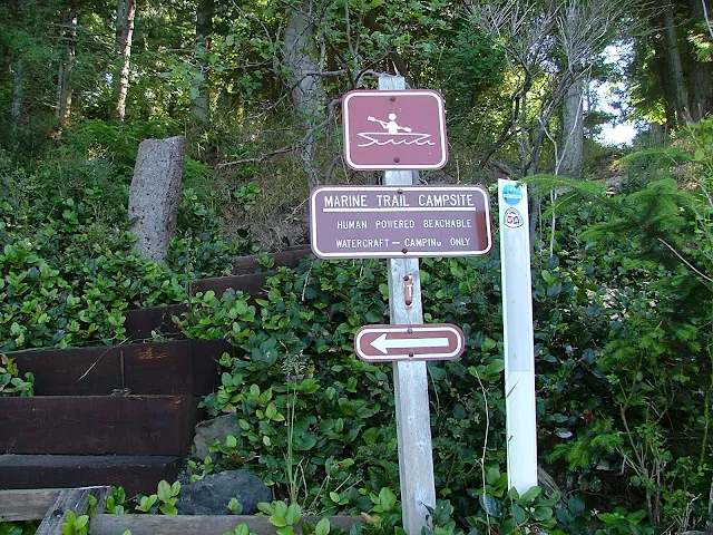 kayakers campground at James Island