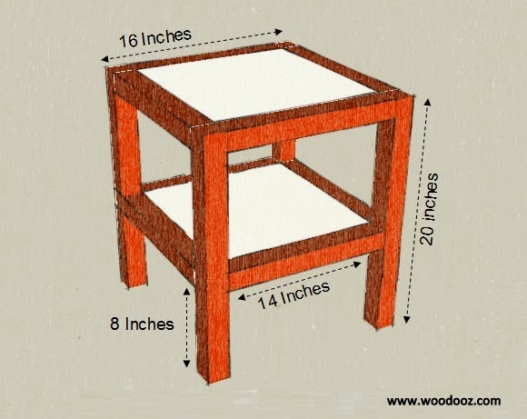 Side Table - Design, dimensions, materials and tools [Step 