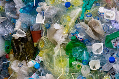 Plastic bottles for recycling