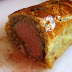 Beef Wellington Mushroom & Chestnuts and Sauce au Foigras