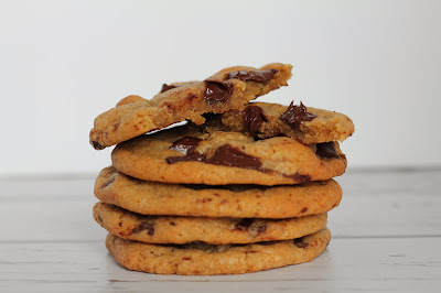 Speculoos, banana and chocolate chunk cookies