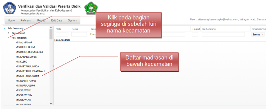 daftar madrasah